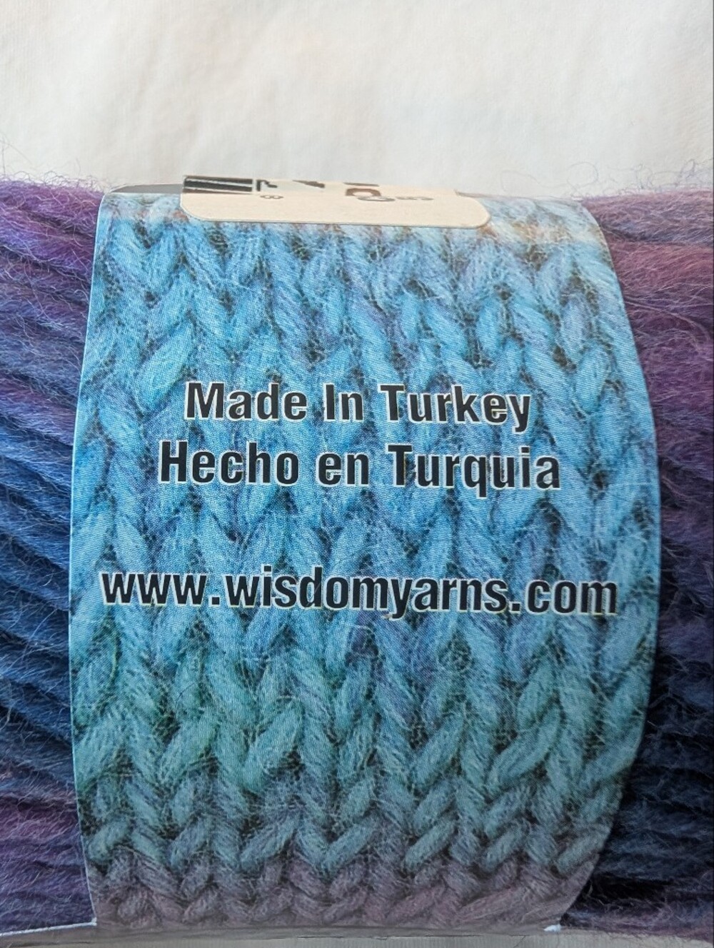 Universal Yarn Poems Wool Yarn Blue Purple Pink Colorway - 5 Skeins - Picture 6 of 9